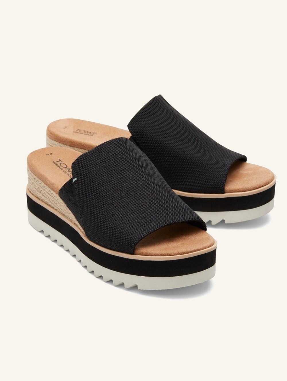 TOMS Women's Diana Mule Wedge Sandal (Size: 12)